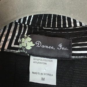 Damee Inc Jackets & Coats - Damee Inc Art to Wear Black and Silver Swing Coat Damee Inc Jackets & Coats - Damee Inc Art to Wear Black and Silver Swing Coat
